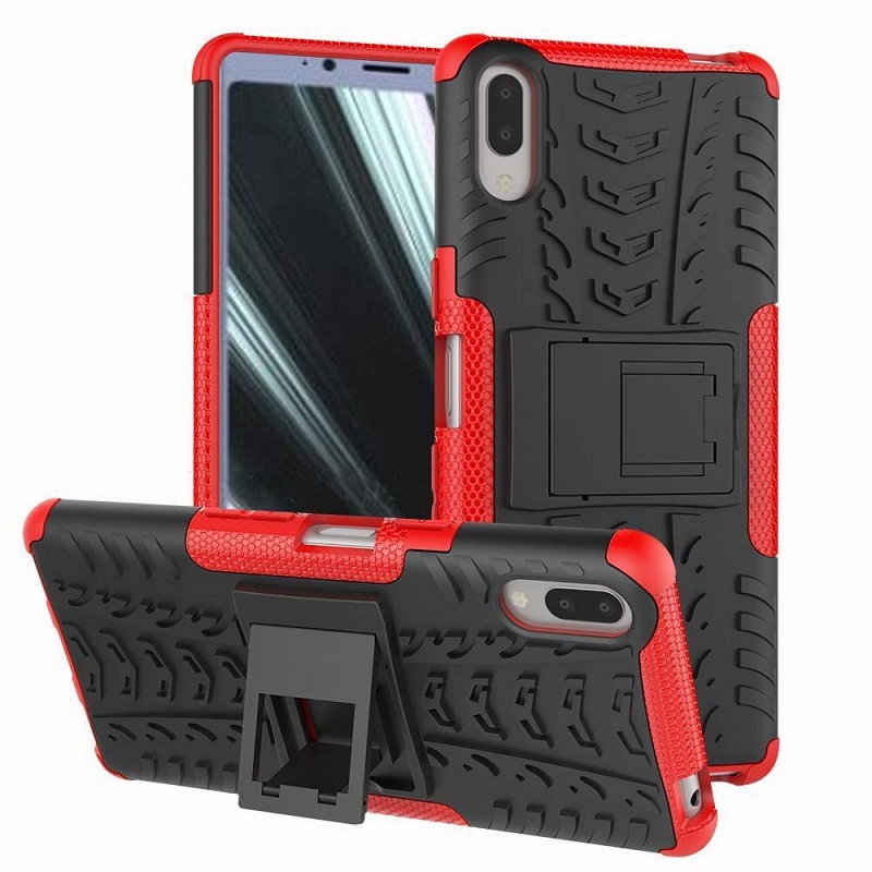 mobiletech-sony-l3-hybrid-kickstand-case-red